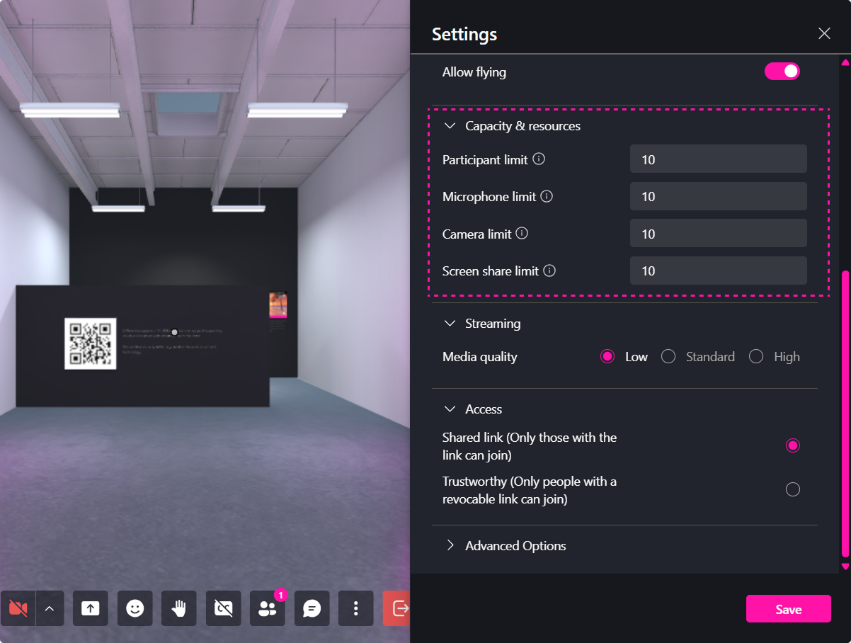 Screenshot of avatar selection screen