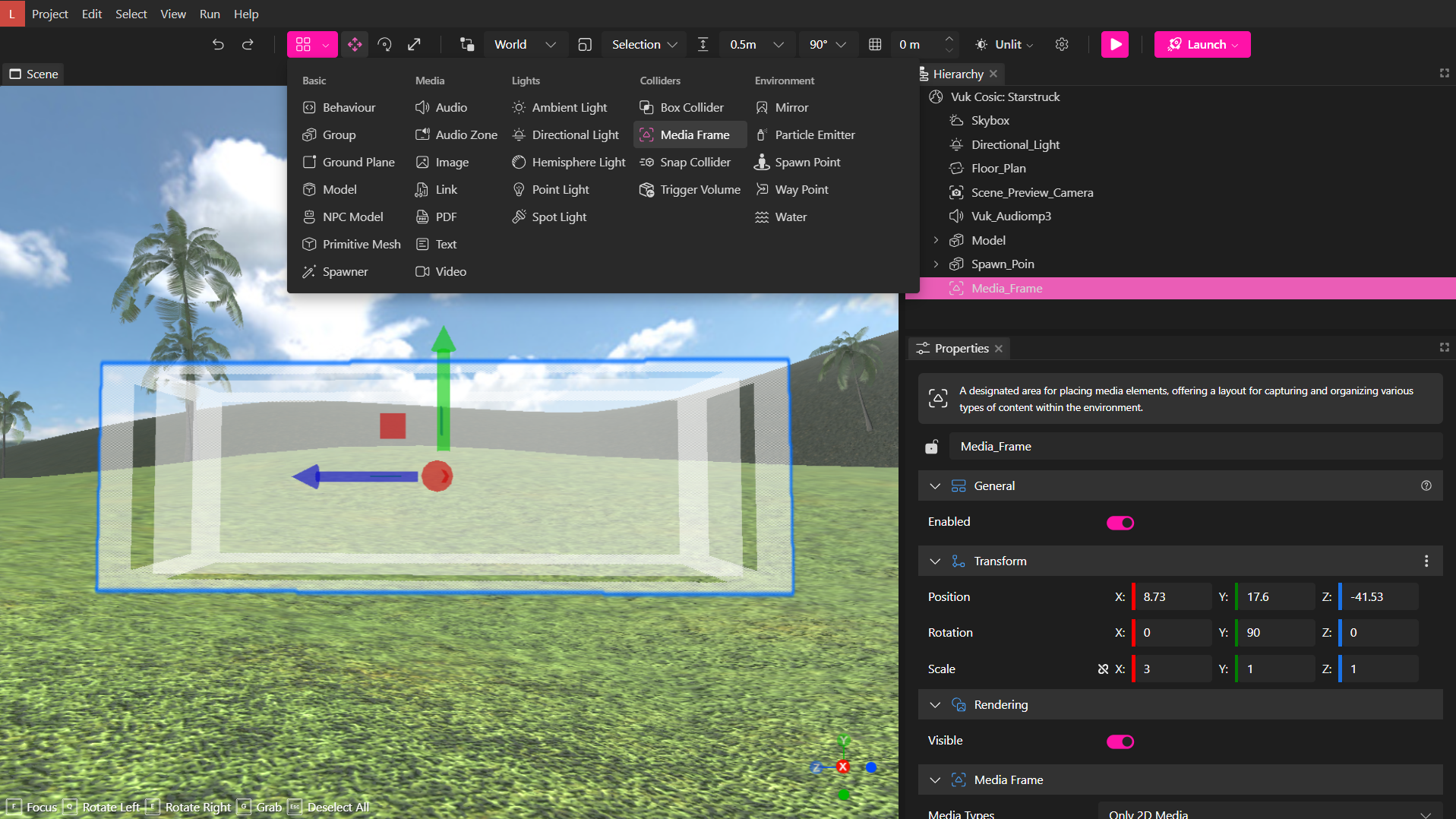 Elemento de Marco para Archivos en Creator